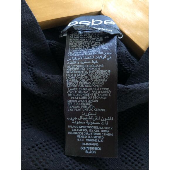 Bebe Sexy Lace Bodycon Mini Dress Size M-L Made In USA - Picture 13 of 14